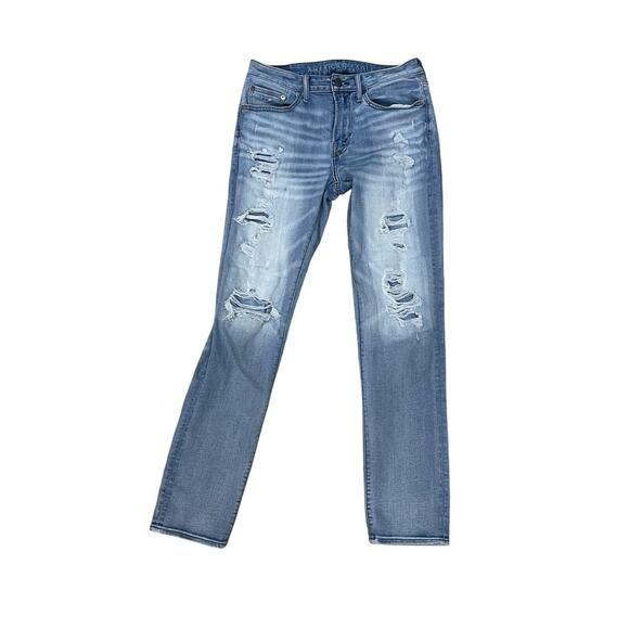 American Eagle Airflex 360 Slim Distressed Denim Jeans Men’s 30x30 (Tag 31x32) - Picture 1 of 15